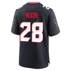 Houston Texans Youth Game Navy Team Jersey (28 Joe Mixon)