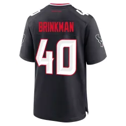 Houston Texans Youth Game Navy Team Jersey (40 Austin Brinkman)