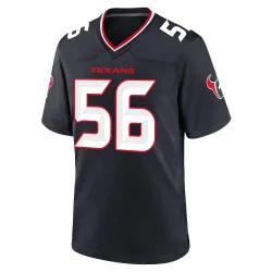 Houston Texans Youth Game Navy Team Jersey (56 Brian Cushing)