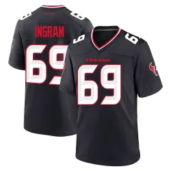 Houston Texans Youth Game Navy Team Jersey (69 Ed Ingram)