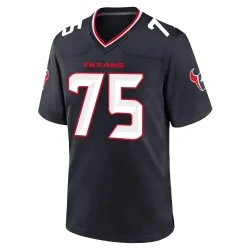Houston Texans Youth Game Navy Team Jersey (75 Vince Wilfork)
