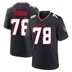 Houston Texans Youth Game Navy Team Jersey (78 Zach Thomas)