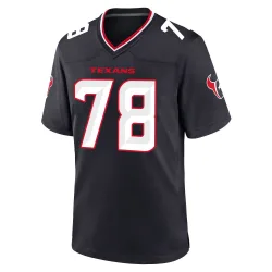 Houston Texans Youth Game Navy Team Jersey (78 Zach Thomas)