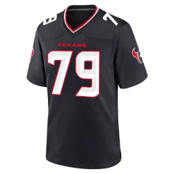 Houston Texans Youth Game Navy Team Jersey (79 Aireontae Ersery)