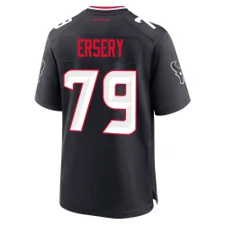 Houston Texans Youth Game Navy Team Jersey (79 Aireontae Ersery)
