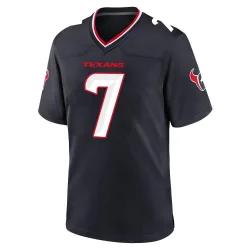 Houston Texans Youth Game Navy Team Jersey (7 C.J. Stroud)