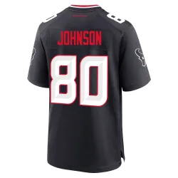 Houston Texans Youth Game Navy Team Jersey (80 Andre Johnson)