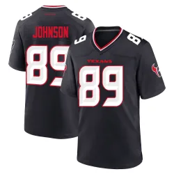 Houston Texans Youth Game Navy Team Jersey (89 Xavier Johnson)