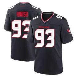 Houston Texans Youth Game Navy Team Jersey (93 Kurt Hinish)