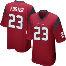 Houston Texans Youth Game Red Alternate Jersey (23 Arian Foster)