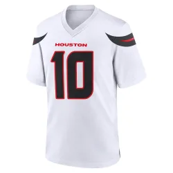 Houston Texans Youth Game White Jersey (10 Davis Mills)