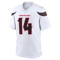 Houston Texans Youth Game White Jersey (14 Jared Wayne)