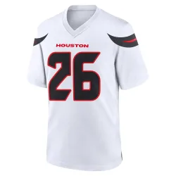 Houston Texans Youth Game White Jersey (26 J.J. Taylor)