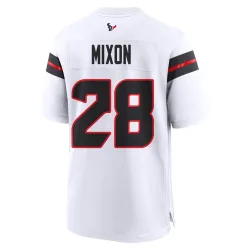 Houston Texans Youth Game White Jersey (28 Joe Mixon)