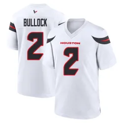 Houston Texans Youth Game White Jersey (2 Calen Bullock)