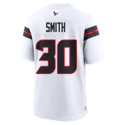 Houston Texans Youth Game White Jersey (30 Jaylin Smith)