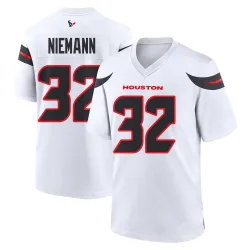Houston Texans Youth Game White Jersey (32 Nick Niemann)