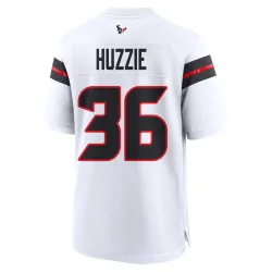 Houston Texans Youth Game White Jersey (36 Alijah Huzzie)