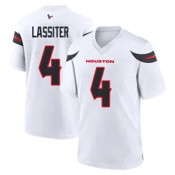 Houston Texans Youth Game White Jersey (4 Kamari Lassiter)