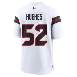 Houston Texans Youth Game White Jersey (52 Jerry Hughes)