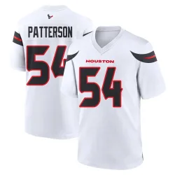 Houston Texans Youth Game White Jersey (54 Jarrett Patterson)