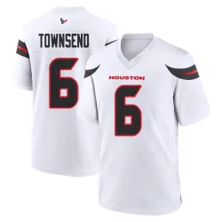 Houston Texans Youth Game White Jersey (6 Tommy Townsend)