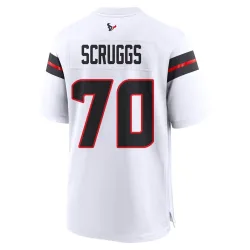 Houston Texans Youth Game White Jersey (70 Juice Scruggs)
