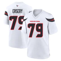 Houston Texans Youth Game White Jersey (79 Aireontae Ersery)