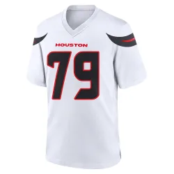 Houston Texans Youth Game White Jersey (79 Aireontae Ersery)