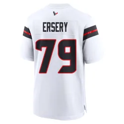 Houston Texans Youth Game White Jersey (79 Aireontae Ersery)