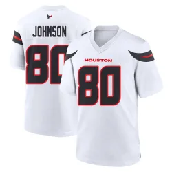 Houston Texans Youth Game White Jersey (80 Andre Johnson)