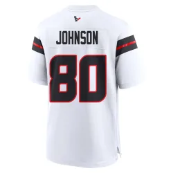 Houston Texans Youth Game White Jersey (80 Andre Johnson)