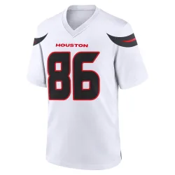 Houston Texans Youth Game White Jersey (86 Dalton Schultz)