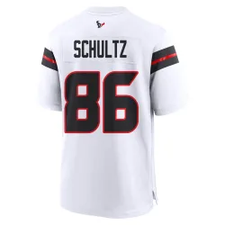 Houston Texans Youth Game White Jersey (86 Dalton Schultz)