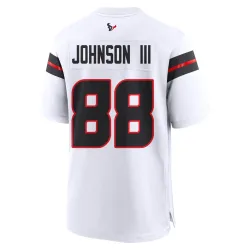 Houston Texans Youth Game White Jersey (88 Johnny Johnson III)