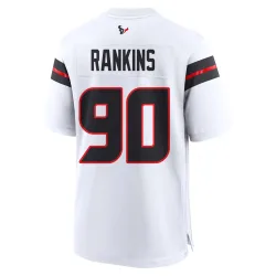 Houston Texans Youth Game White Jersey (90 Sheldon Rankins)