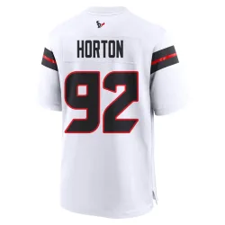 Houston Texans Youth Game White Jersey (92 Dylan Horton)