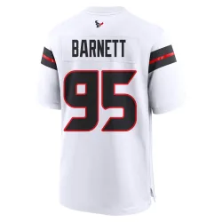 Houston Texans Youth Game White Jersey (95 Derek Barnett)