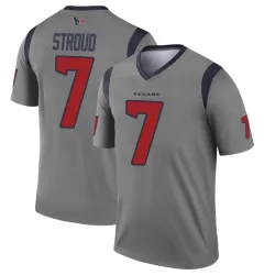 Houston Texans Youth Legend Gray Inverted Jersey (7 C.J. Stroud)