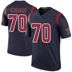 Houston Texans Youth Legend Navy Color Rush Jersey (70 Juice Scruggs)