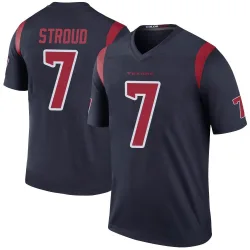 Houston Texans Youth Legend Navy Color Rush Jersey (7 C.J. Stroud)
