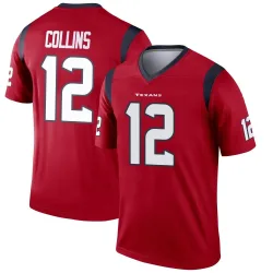 Houston Texans Youth Legend Red Jersey (12 Nico Collins)
