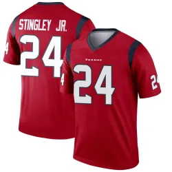 Houston Texans Youth Legend Red Jersey (24 Derek Stingley Jr.)
