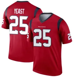 Houston Texans Youth Legend Red Jersey (25 Russ Yeast)