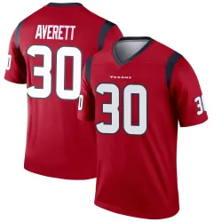 Houston Texans Youth Legend Red Jersey (30 Anthony Averett)