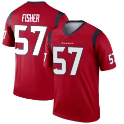 Houston Texans Youth Legend Red Jersey (57 Blake Fisher)