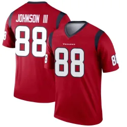 Houston Texans Youth Legend Red Jersey (88 Johnny Johnson III)