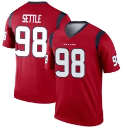 Houston Texans Youth Legend Red Jersey (98 Tim Settle Jr.)