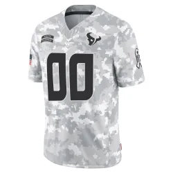 Houston Texans Youth Limited Arctic Camo 2024 Salute to Service Jersey (00 Custom)