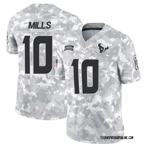 Houston Texans Youth Limited Arctic Camo 2024 Salute to Service Jersey (10 Davis Mills)